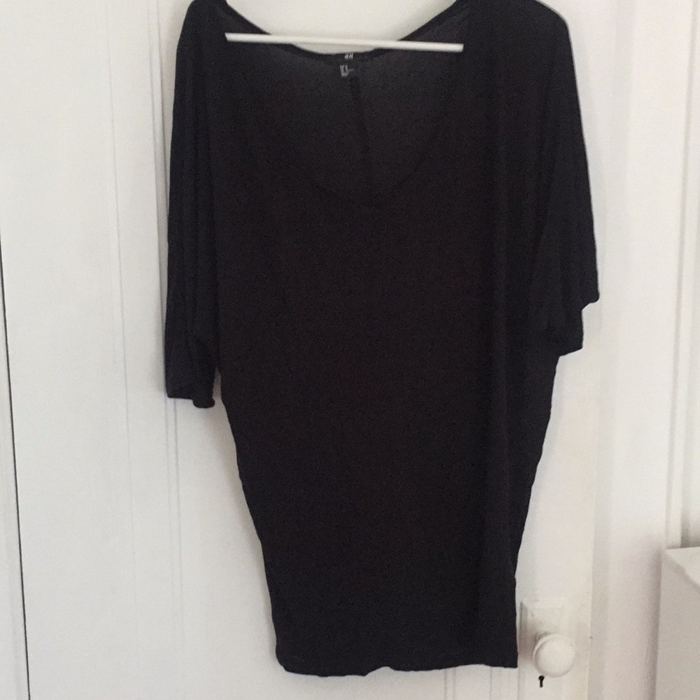 H&M Supersoft Oversized Black Tee